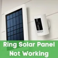 Solar panel camera