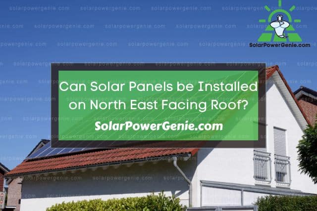Solar panels on house roof